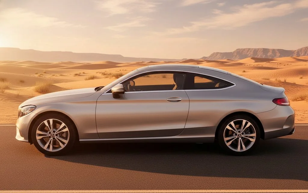 Mercedes C300 2020 Grey side profile