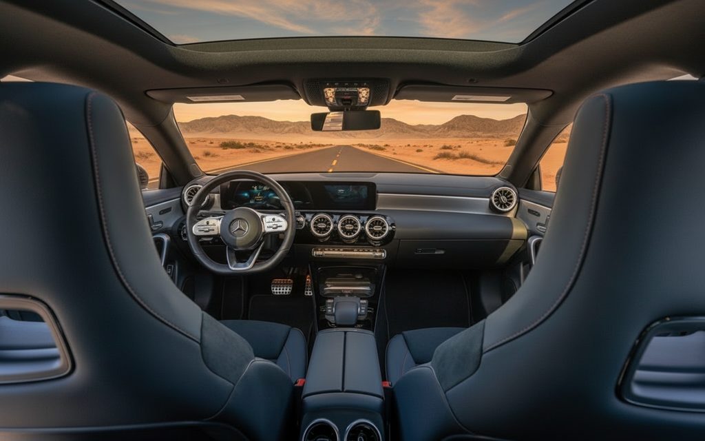 Mercedes Cla45 2022 leather seats and cabin