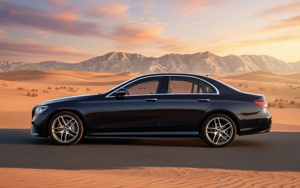 Mercedes E350 2021 Black side profile