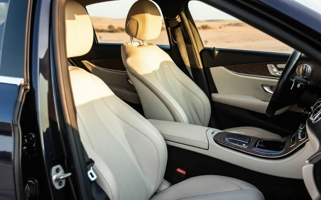 Mercedes E350 2021 leather seats and cabin