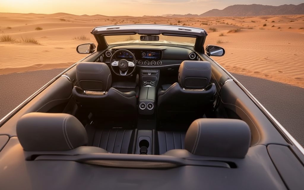 Mercedes E450 2025 interior view showing trim