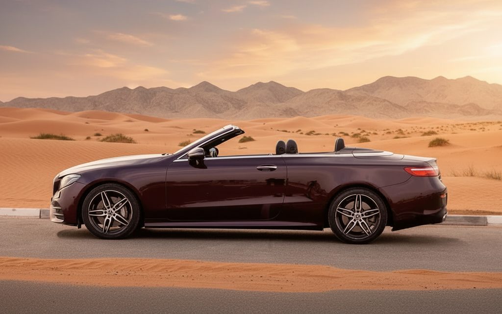 Mercedes E450 2025 Red side profile