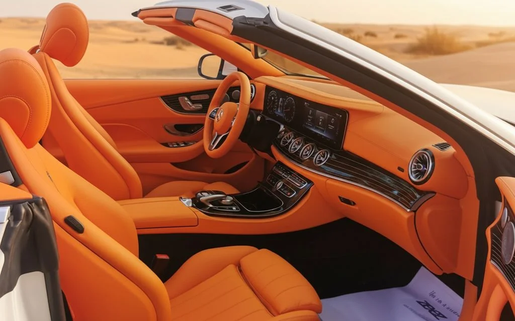 Mercedes E450 2020 interior view showing trim