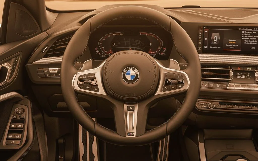 Bmw 228 2024 interior view showing trim