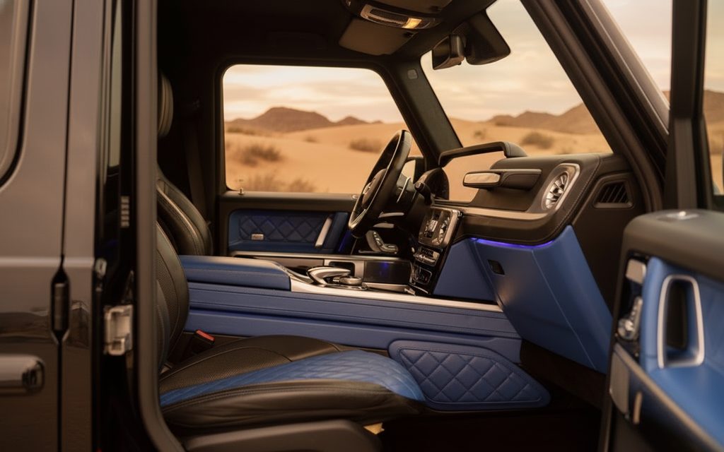 Mercedes G63 2021 interior view showing trim