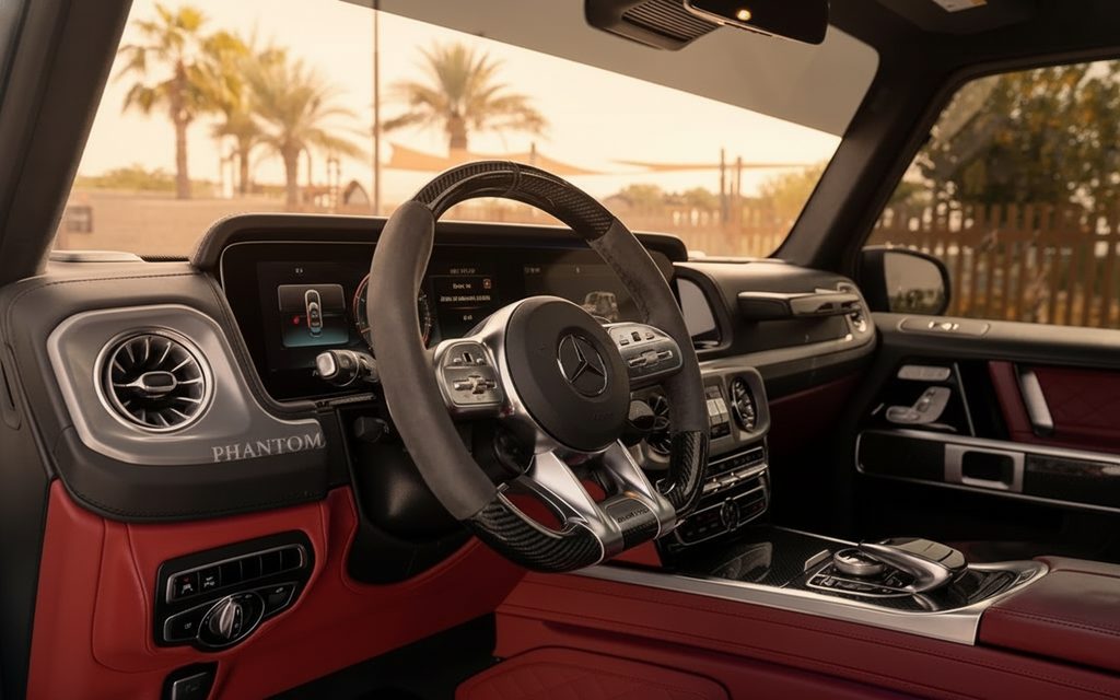 Mercedes G63 2022 interior view showing trim
