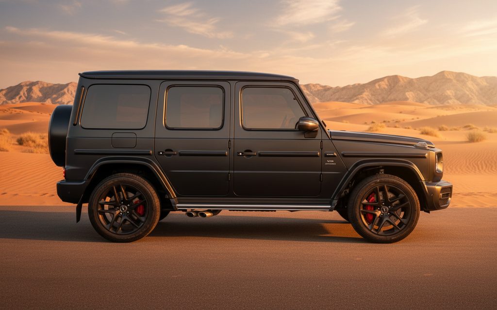 Mercedes G63 2023 Black side profile