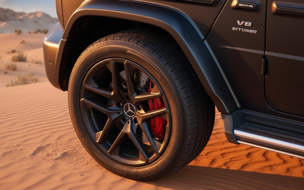 Mercedes G63 2023 alloy wheel close up