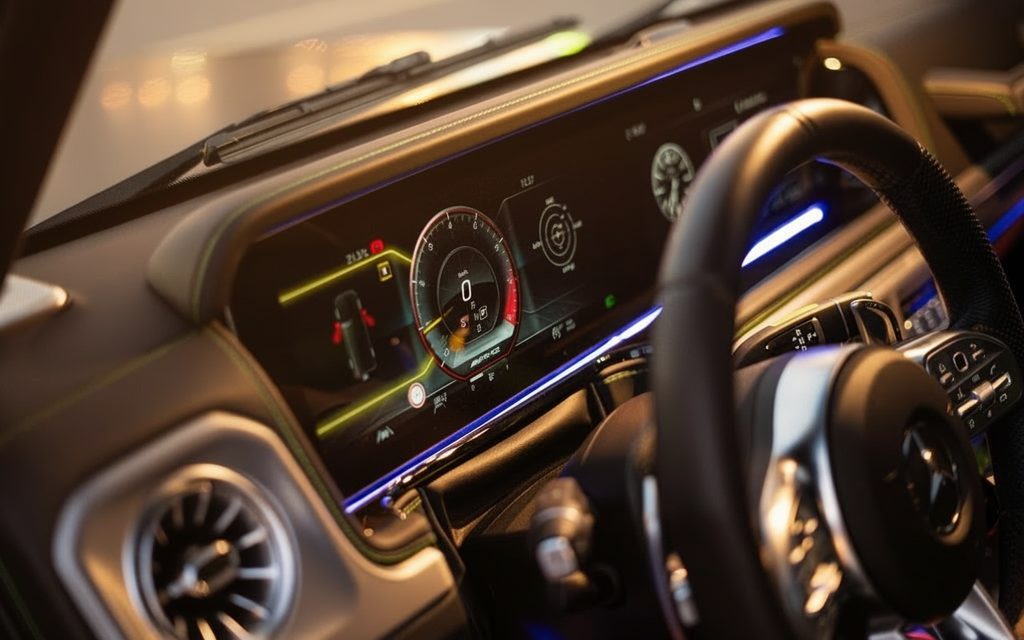 Mercedes G63 2023 interior view showing trim