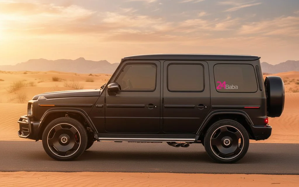 Mercedes G63 2024 Black side profile