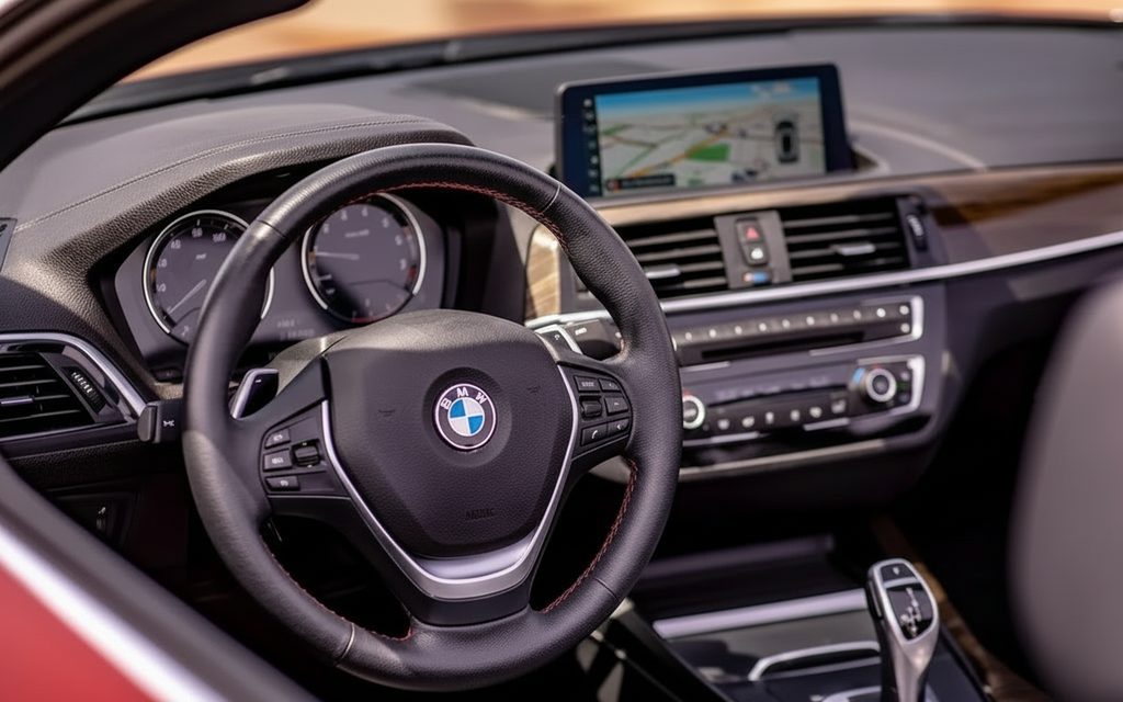 Bmw 230 2025 interior view showing trim