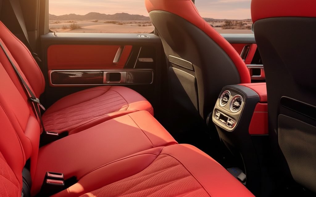 Mercedes G63 2025 interior view showing trim