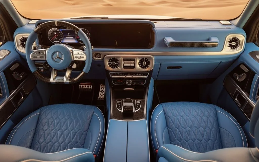 Mercedes G63 2023 leather seats and cabin