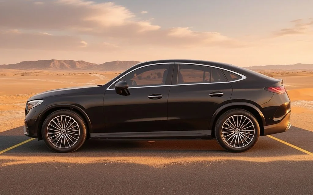 Mercedes Glc200 2024 Black side profile