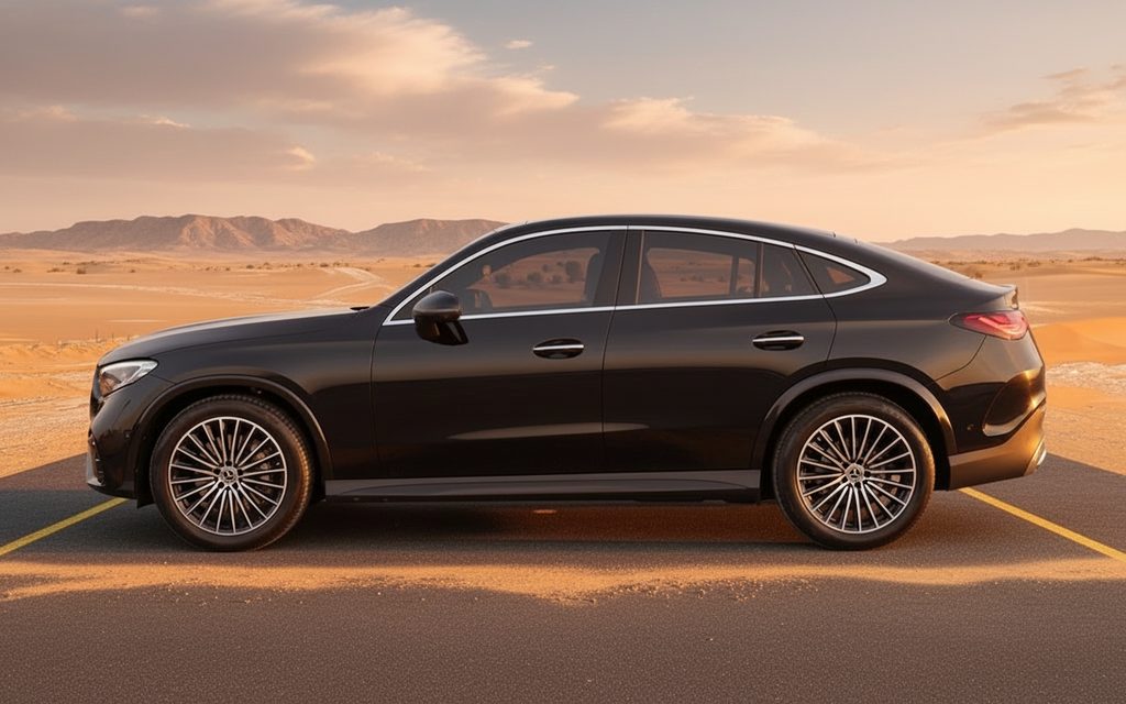 Mercedes Glc200 2024 Black side profile