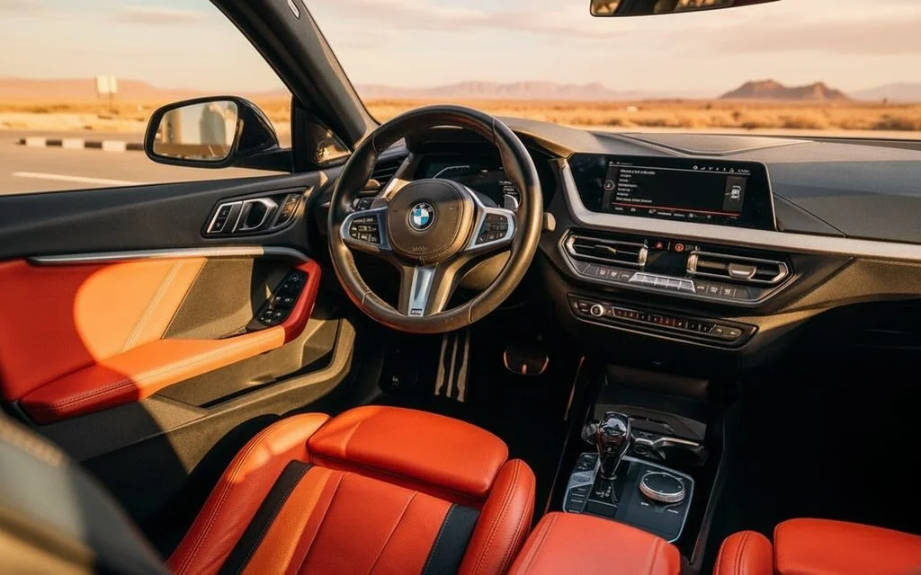 Bmw 235 2022 interior view showing trim