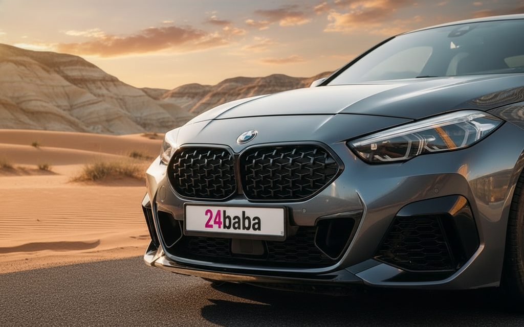 Bmw 235 2022 Dark Gray front view with headlights