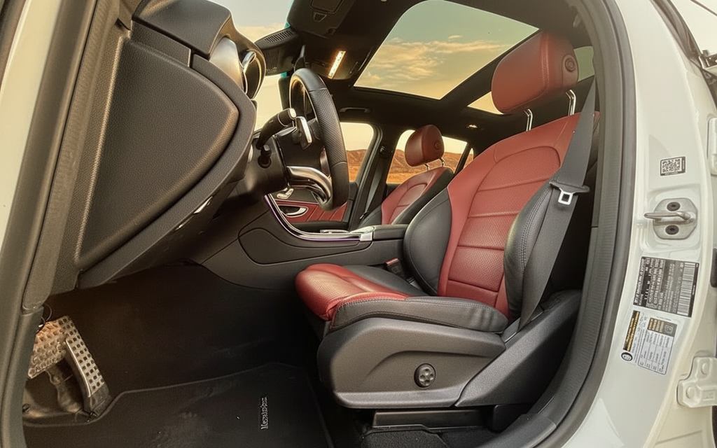Mercedes Glc300 2022 leather seats and cabin