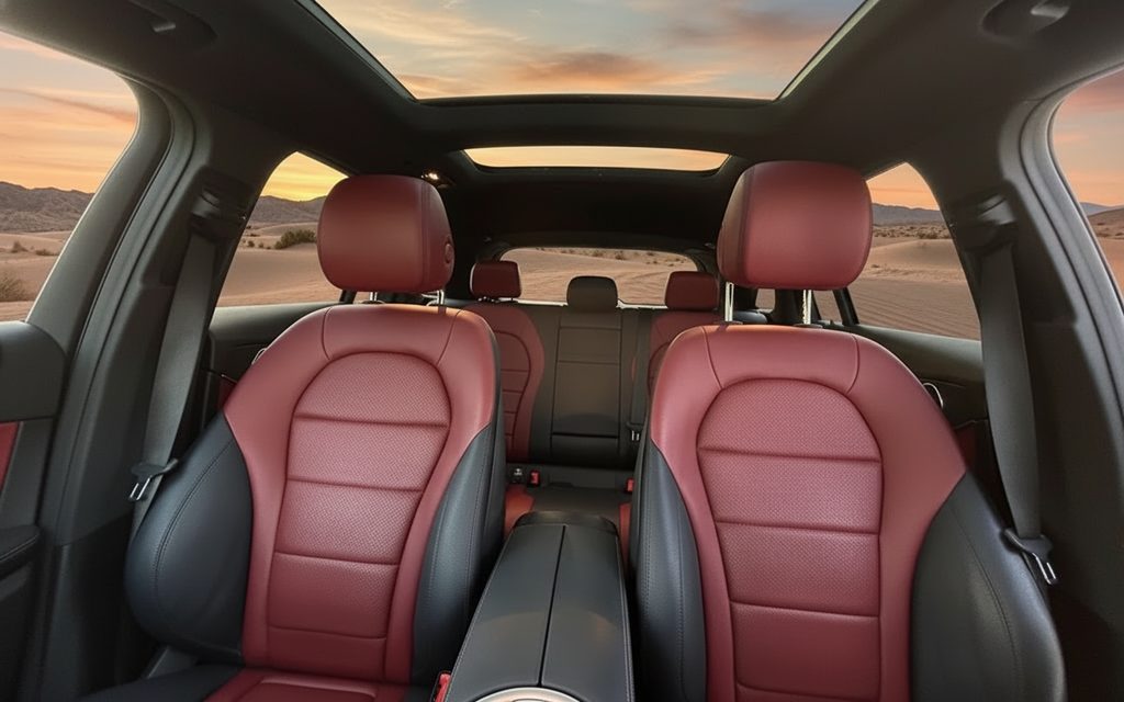 Mercedes Glc300 2022 leather seats and cabin