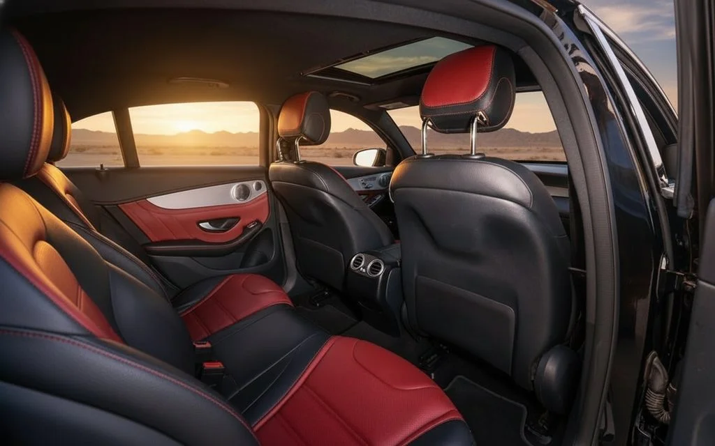 Mercedes Glc43 2022 interior view showing trim