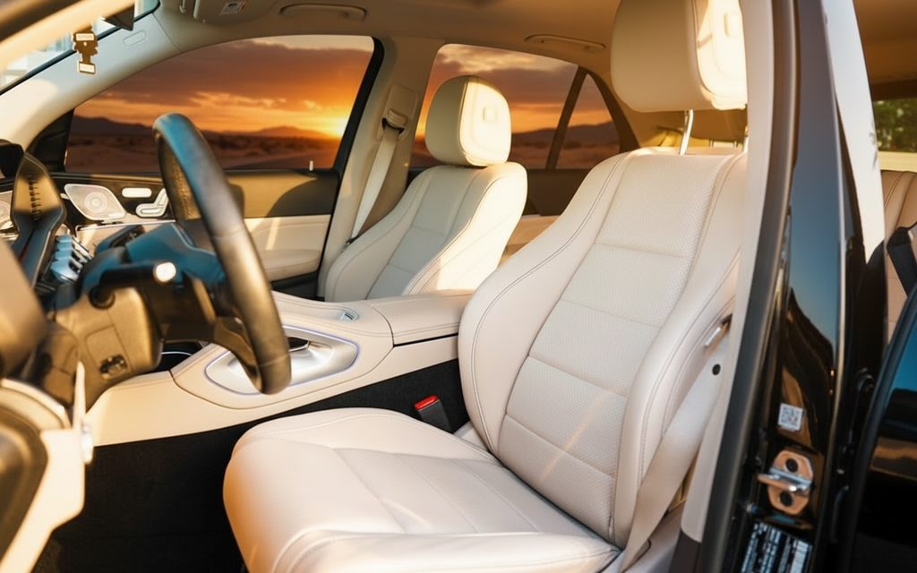 Mercedes Gle350 2022 interior view showing trim