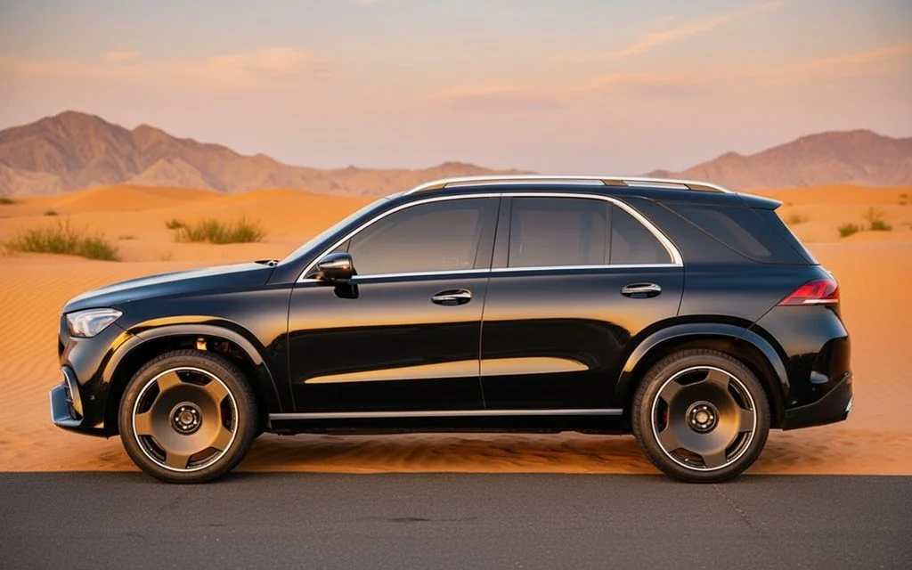 Mercedes Gle350 2022 Black side profile
