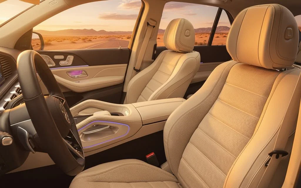 Mercedes Gle450 2025 leather seats and cabin