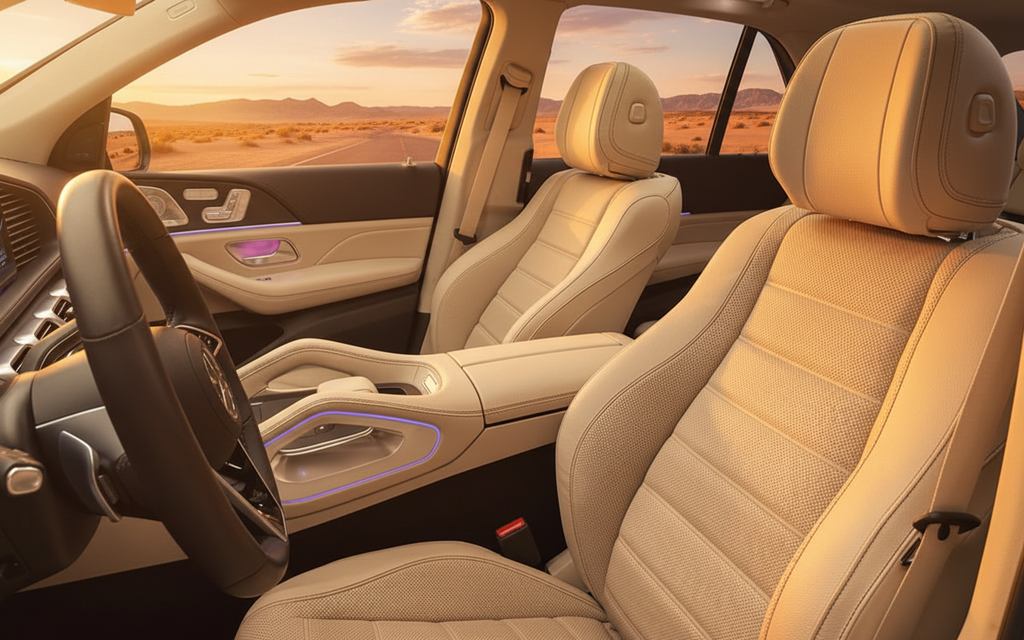 Mercedes Gle450 2025 leather seats and cabin