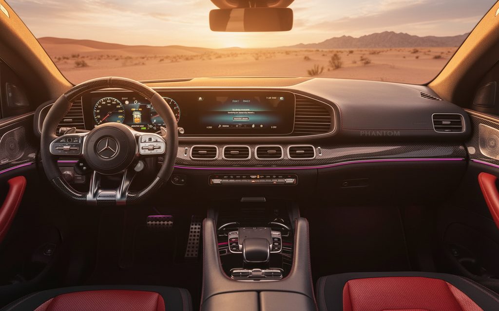 Mercedes Gle63 2021 interior view showing trim