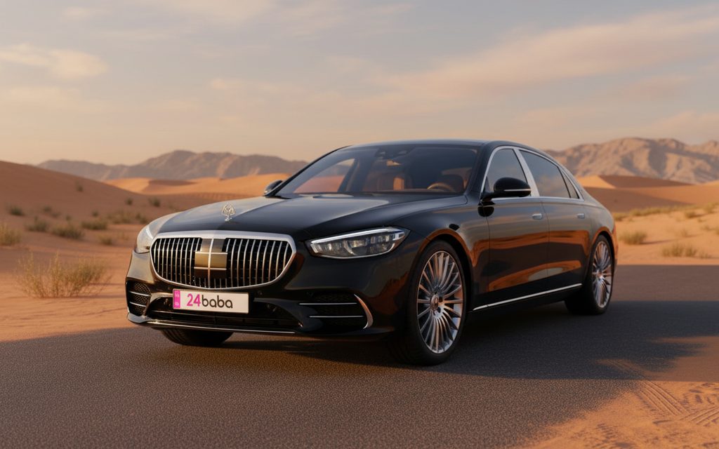 Mercedes Gls450 2022 Black front view with headlights