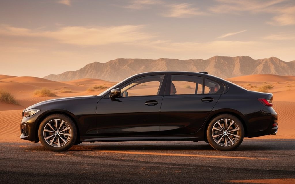 Bmw 318 2025 Black side profile