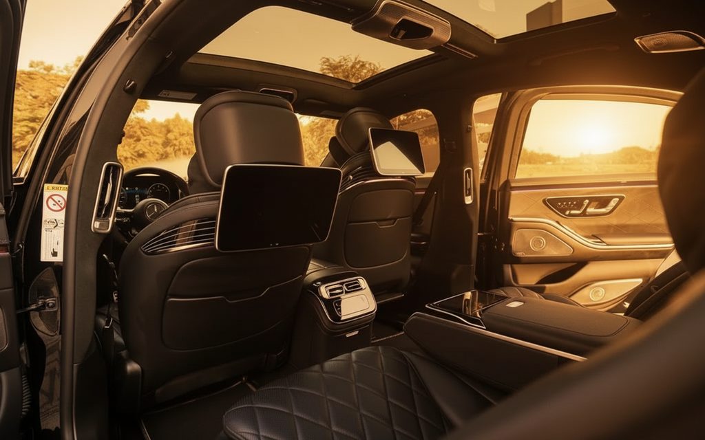 Mercedes S580 2024 interior view showing trim