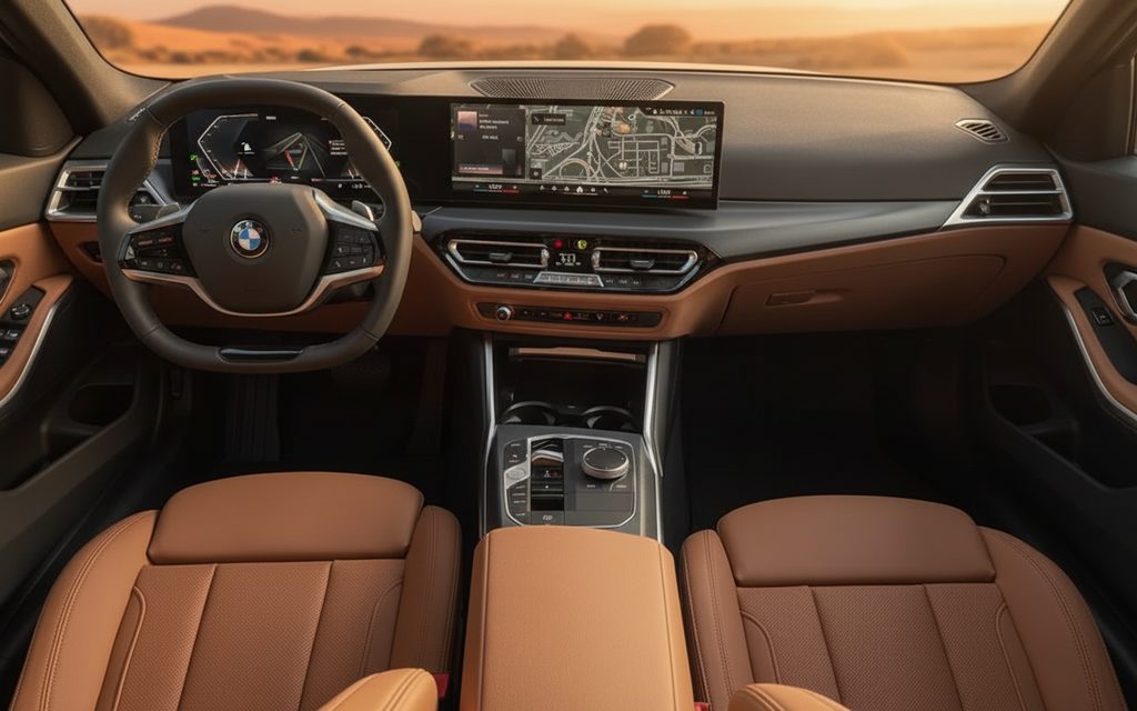 Bmw 318 2026 interior view showing trim
