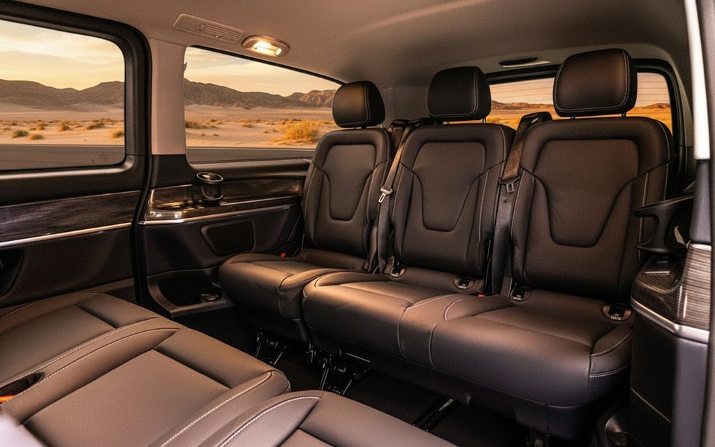 Mercedes V Class 2022 leather seats and cabin