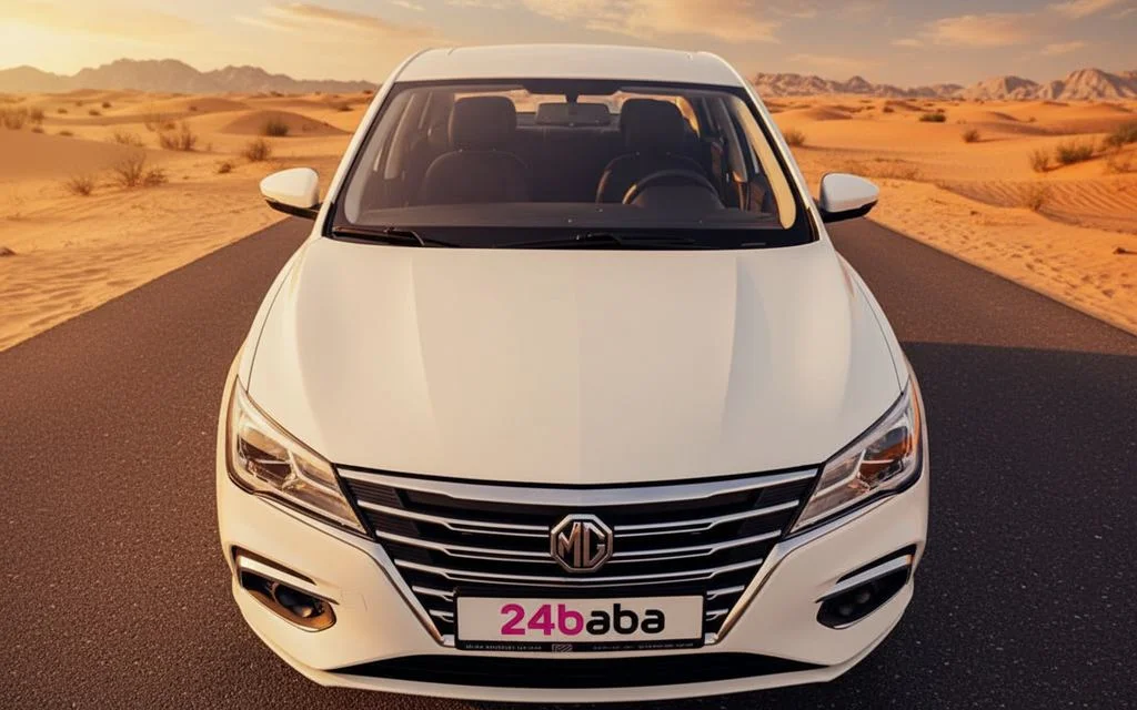 Mg 5 2023 White front view with headlights