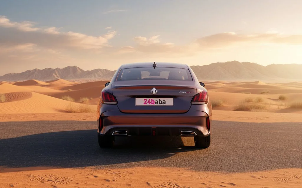 Mg Gt 2023 Brown rear view showing taillights