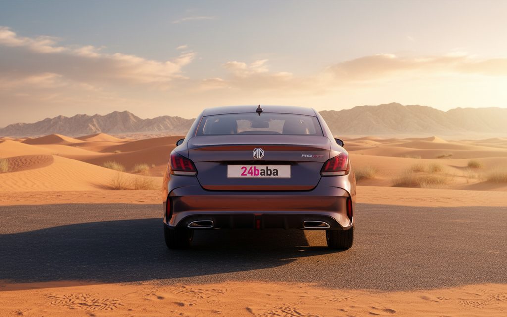 Mg Gt 2023 Brown rear view showing taillights