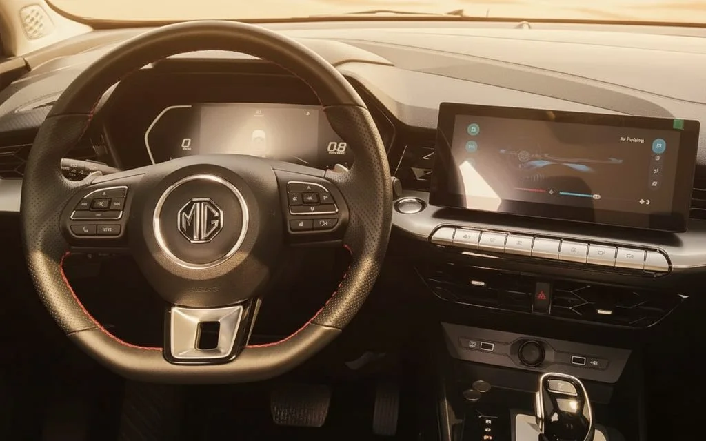 Mg Gt 2023 interior view showing trim