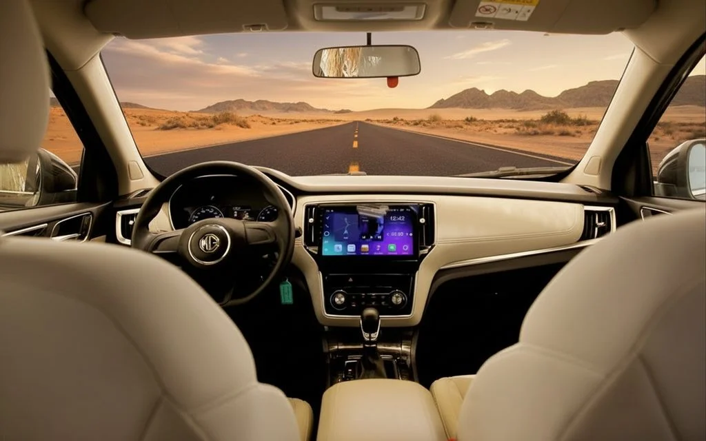 Mg Rx5 2023 interior view showing trim