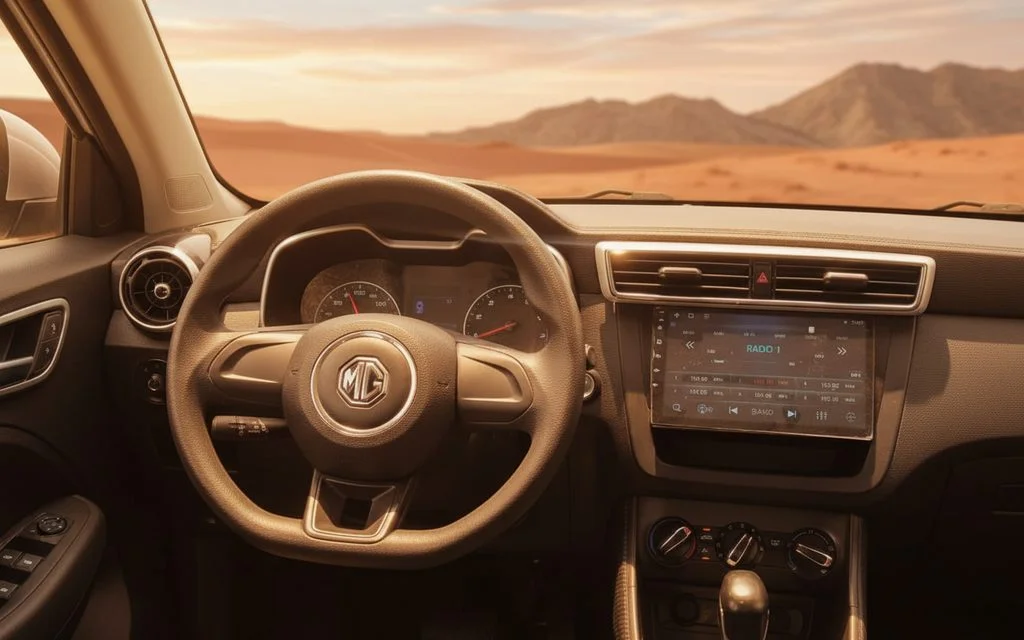 Mg Zs 2020 interior view showing trim – rental in Dubai