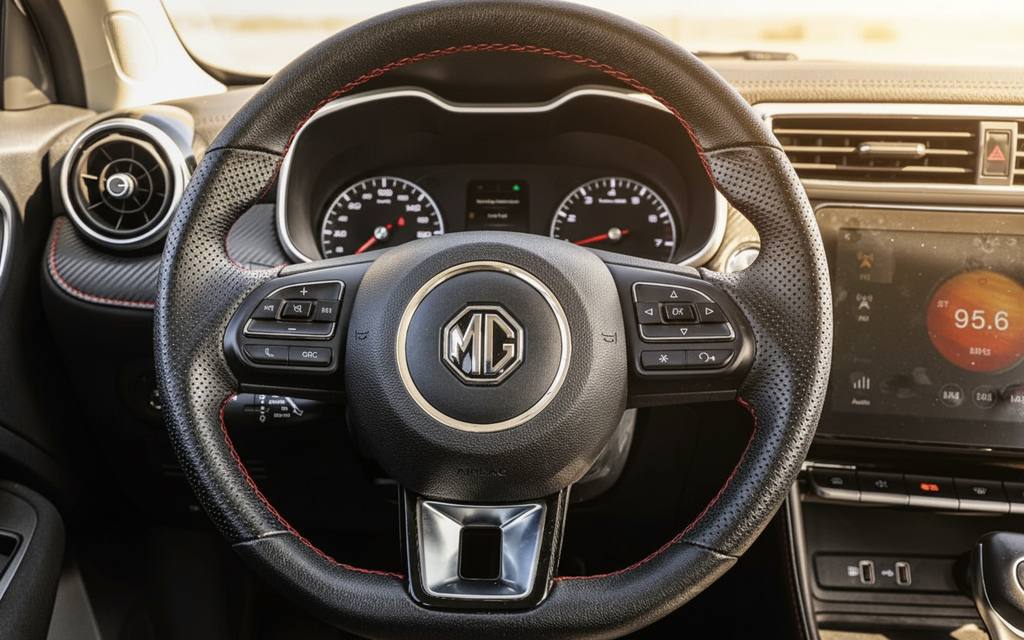 Mg Zs 2022 interior view showing trim – rental in Dubai