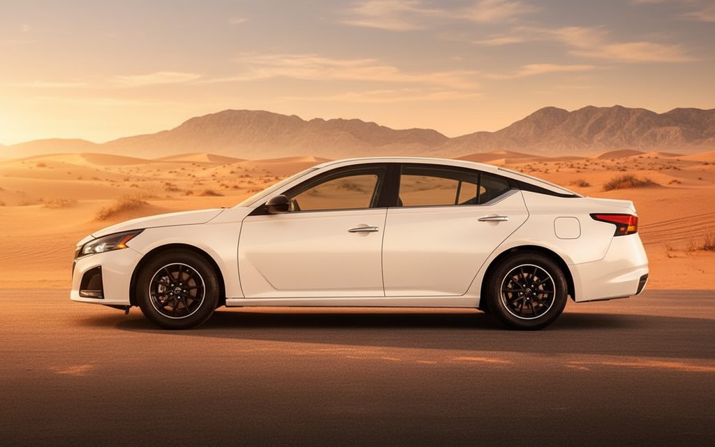 Nissan Altima 2024 White side profile