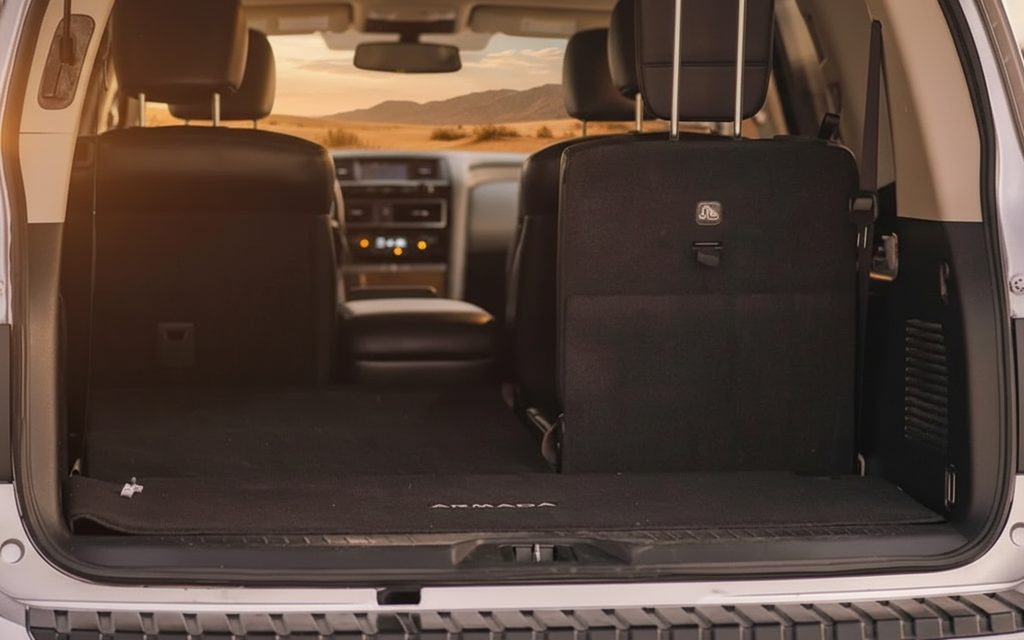 Nissan Armada 2023 leather seats and cabin – rental in Dubai