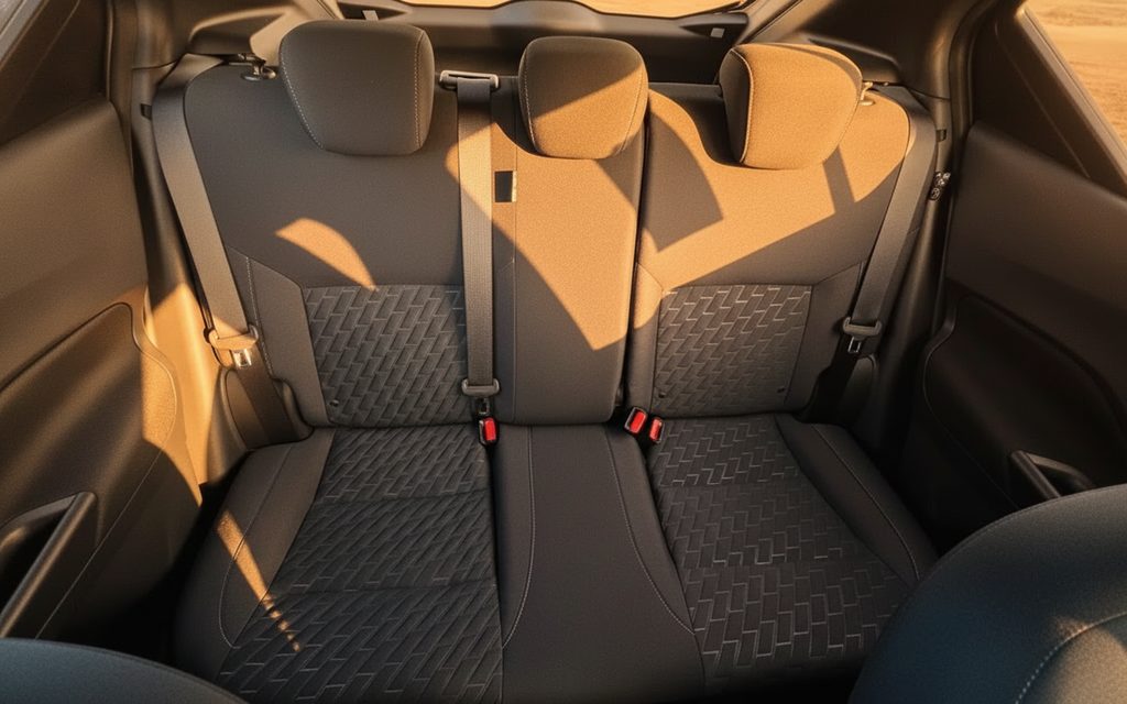 Nissan Kicks 2024 leather seats and cabin – rental in Dubai