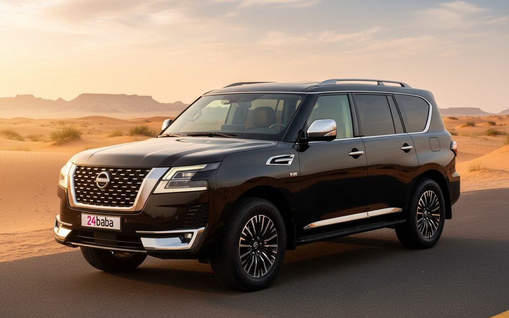Nissan Patrol 2024 Black cover image – rental in Dubai