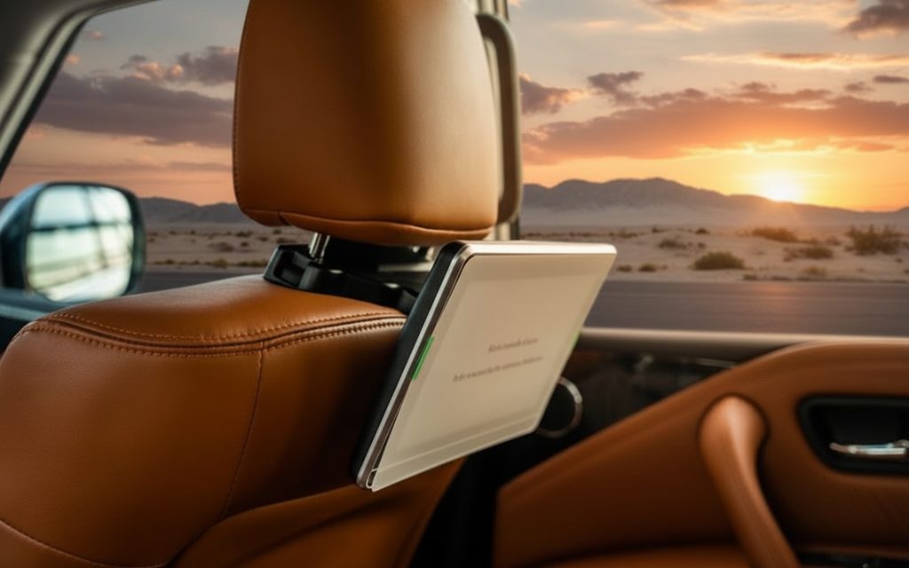 Nissan Patrol 2024 leather seats and cabin – rental in Dubai