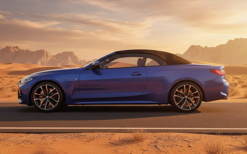 Bmw 420 2023 Blue side profile