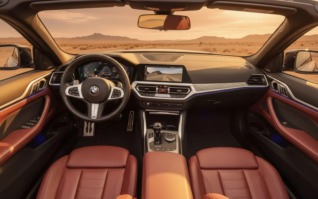 Bmw 420 2023 interior view showing trim