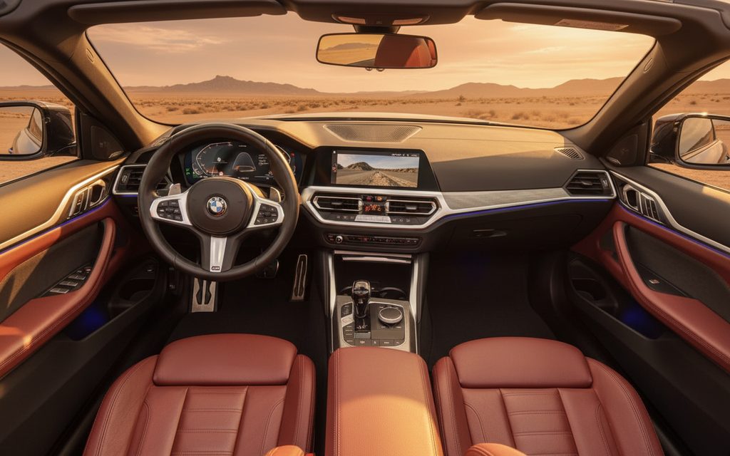 Bmw 420 2023 interior view showing trim