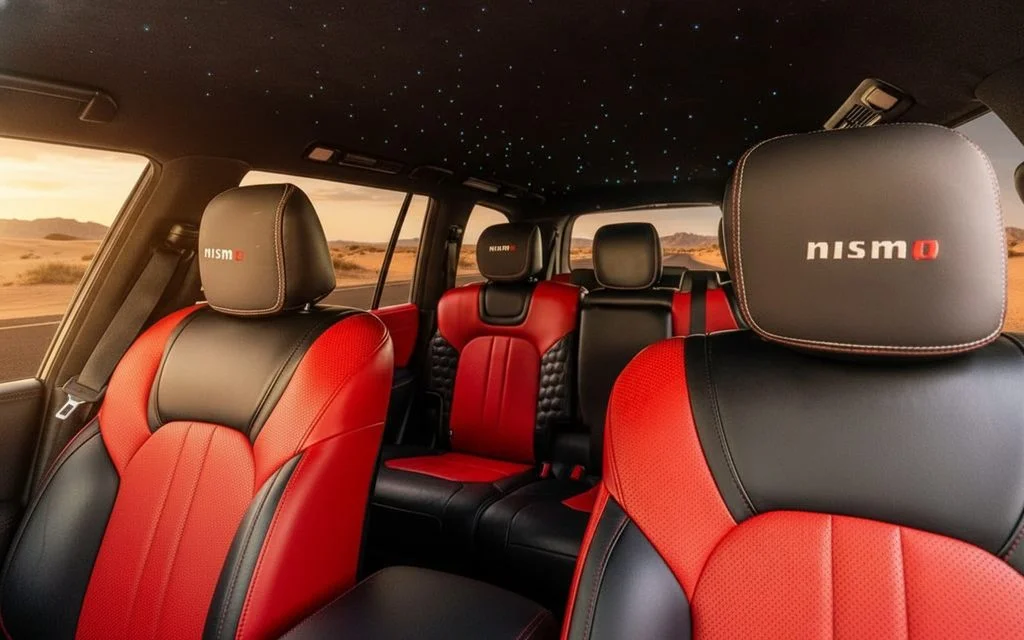 Nissan Patrol 2025 leather seats and cabin – rental in Dubai